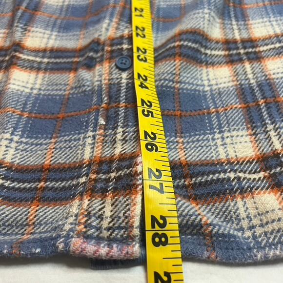 American Eagle Flannel Jacket Mens Shacket Grunge Skater Med 90s Y2K Outdoor - Picture 3 of 11